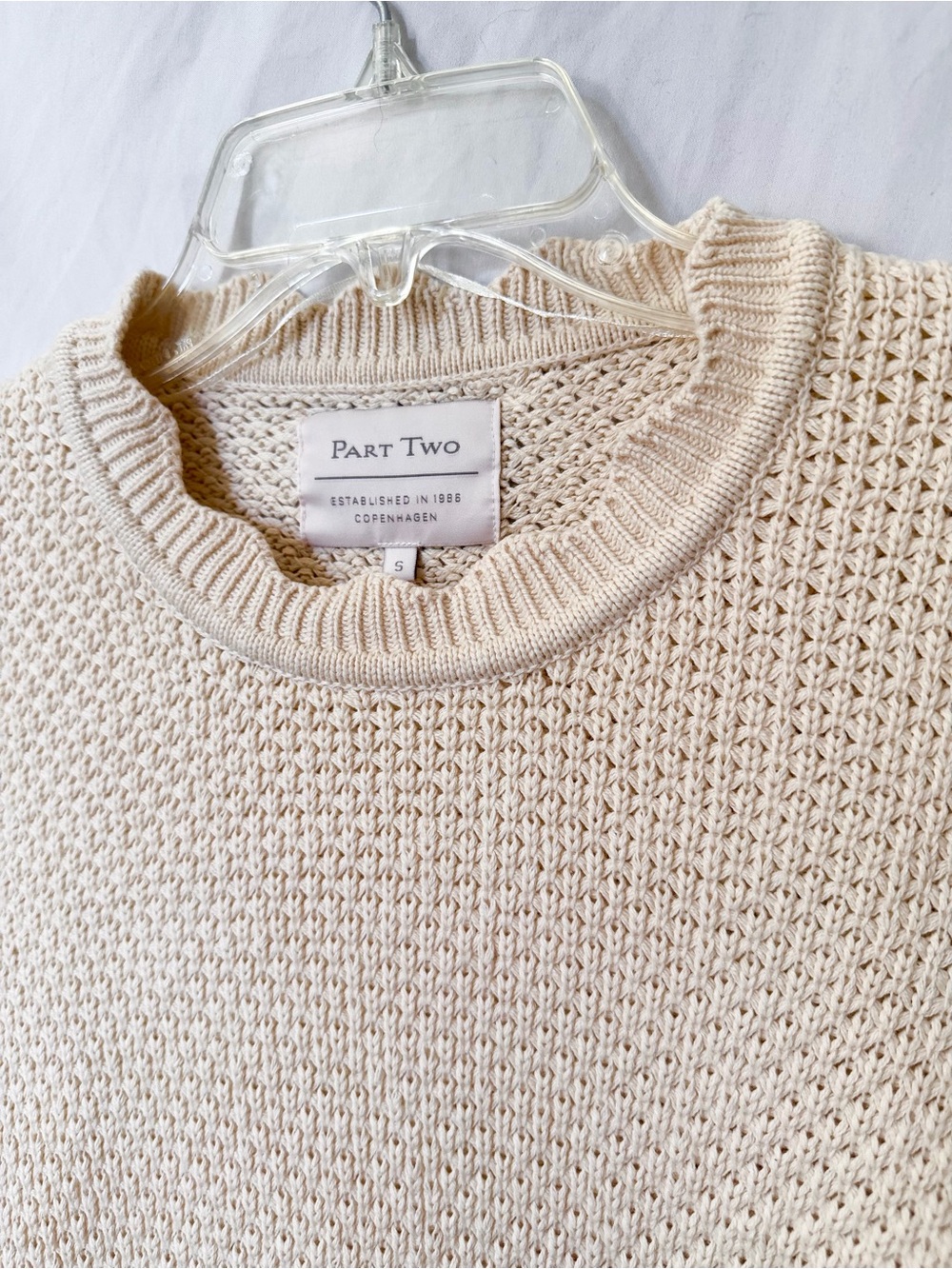 Scandinavian Fisherman Sweater Organic Cotton Cream